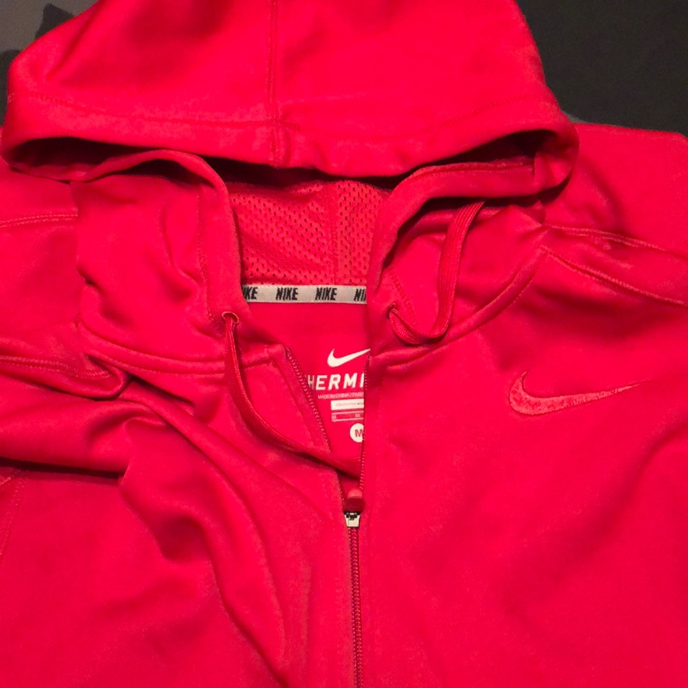 Red Nike Hoodie Jacket